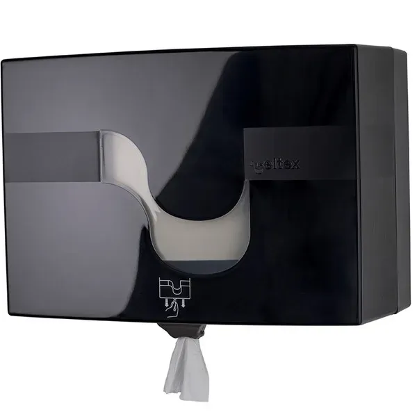 CELTEX MEGAMIDI DISPENZER ZA TOALET PAPIR CRNI