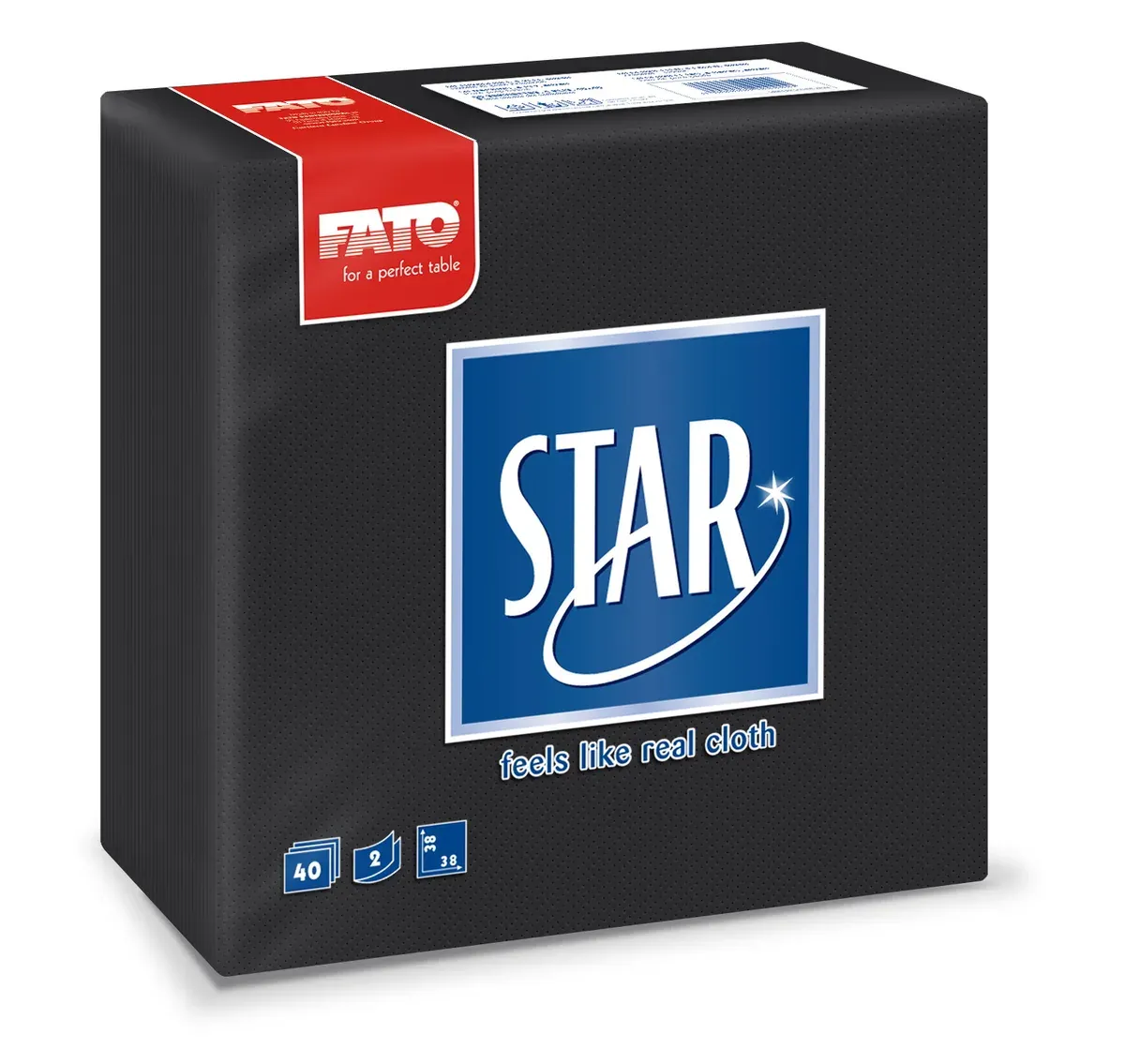 FATO STAR 38×38 CRNA SALVETA 40/1