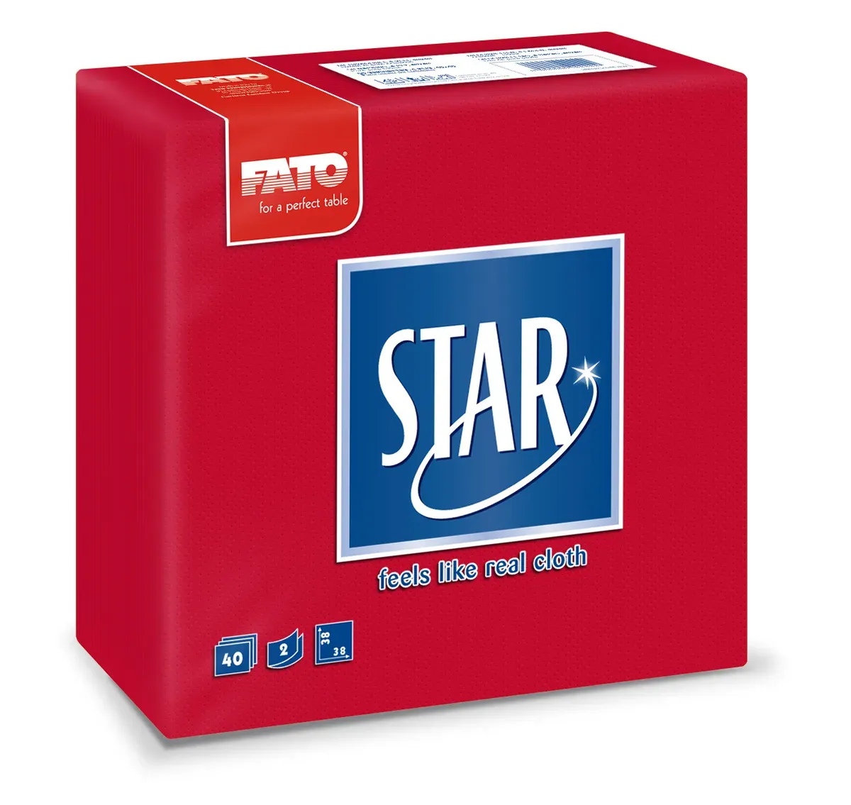FATO STAR 38×38 CRVENA SALVETA 40/1