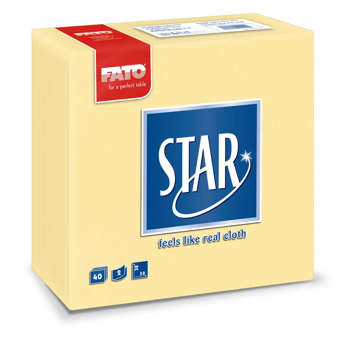 FATO STAR 38×38 ŠAMPANJ SALVETA 40/1
