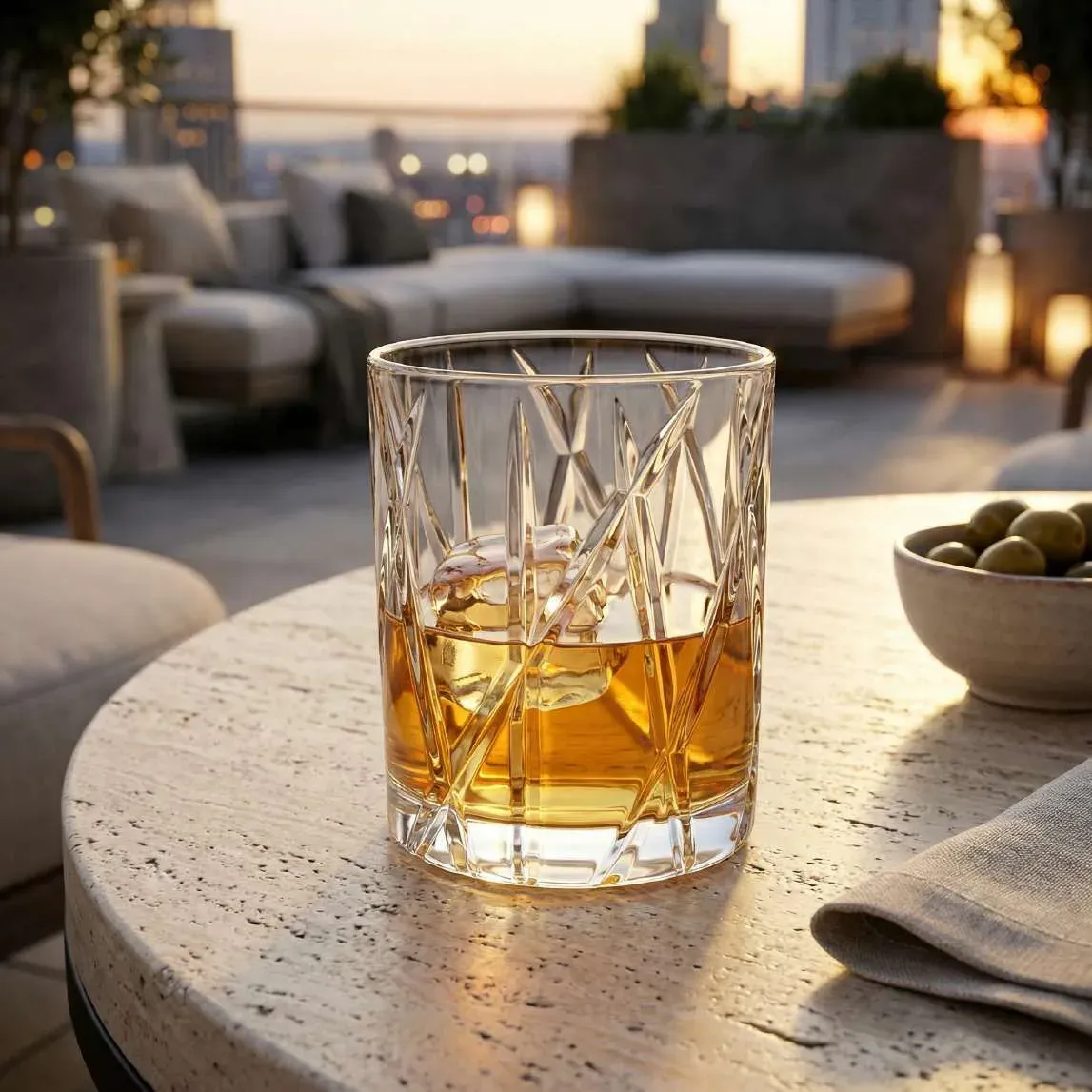Miami whiskey glass 320ml