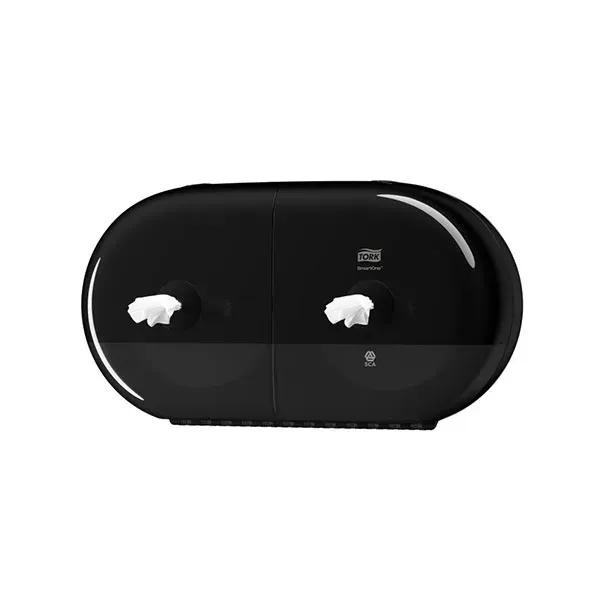 TORK T9 SMART ONE TWIN DISPENZER ZA DVE ROLNE TOALET PAPIRA CRNI