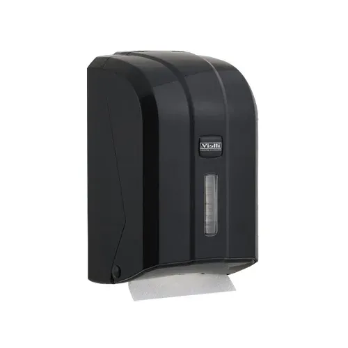 VIALLI K6CB DISPENZER ZA SLOŽIVI TOALET PAPIR CRNI