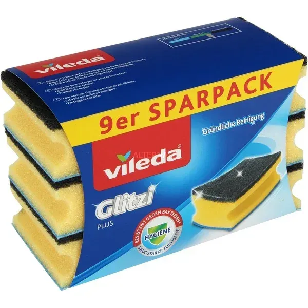 VILEDA SUNĐER GLITZY CRNI ABRAZIV 9/1